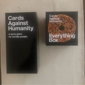 Cards Against Humanity set with Everything Box party game ice breaker adult